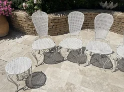 Pamono Wrought Iron Garden Seating, Set of 9 New