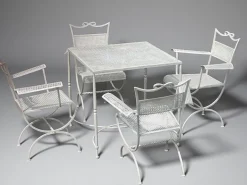 Pamono Wrought Iron Garden Set from Maison Jansen, 1960s, Set of 5 Sale