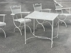 Pamono Wrought Iron Garden Set from Maison Jansen, 1960s, Set of 5 Sale