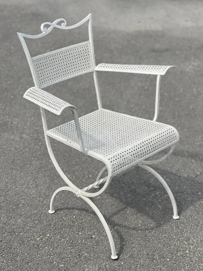 Pamono Wrought Iron Garden Set from Maison Jansen, 1960s, Set of 5 Sale