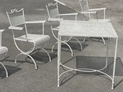 Pamono Wrought Iron Garden Set from Maison Jansen, 1960s, Set of 5 Sale