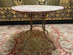 Pamono Wrought Iron Garden Table with Round Top Clearance