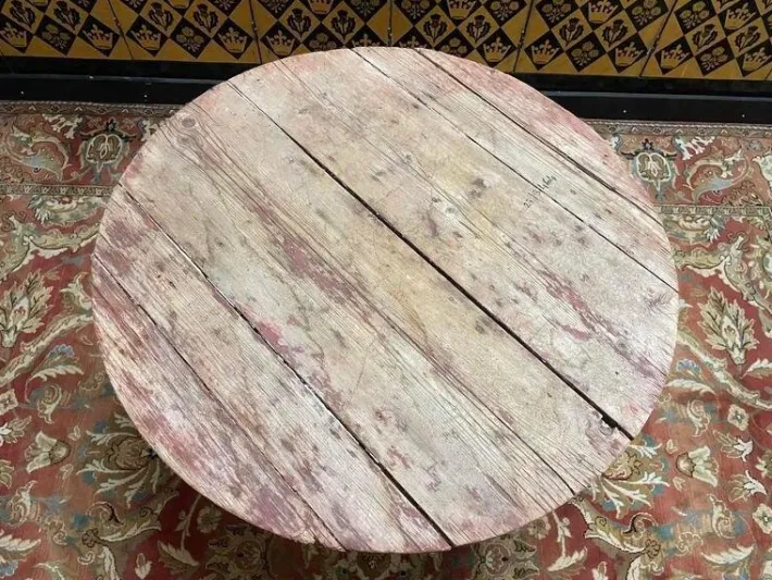 Pamono Wrought Iron Garden Table with Round Top Clearance