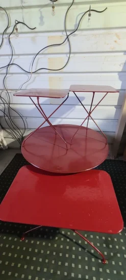 Pamono Wrought Iron Garden Tables, 1900s, Set of 4 Outlet