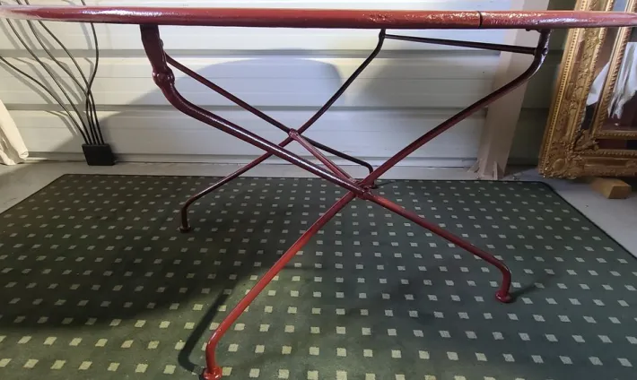 Pamono Wrought Iron Garden Tables, 1900s, Set of 4 Outlet