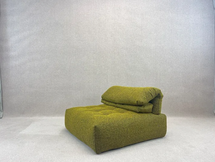 Pamono Yellow and Black Sofa by Roche Bobois New