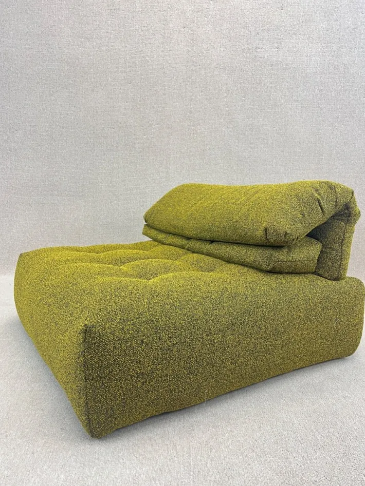 Pamono Yellow and Black Sofa by Roche Bobois New