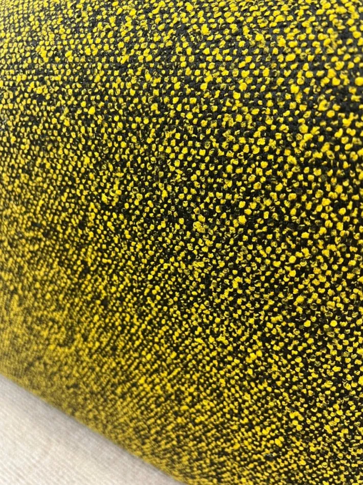 Pamono Yellow and Black Sofa by Roche Bobois New