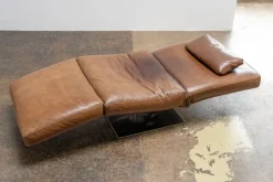 Pamono Zeta Chaise Lounge in Leather from Natuzzi, 2000s Sale